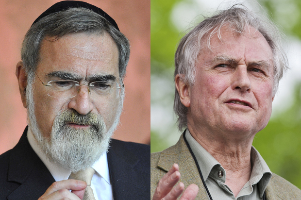 Jonathan Sacks, Richard Dawkins (Reuters/Toby Melville/Chris Keane)