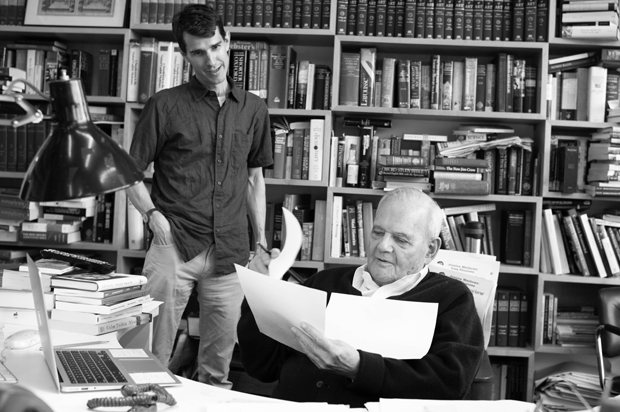 Hugh Eakin and Robert Silvers in "The 50 Year Argument" (HBO/Brigitte Lacombe)