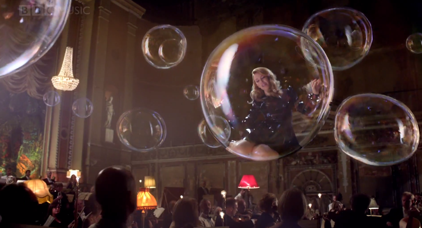 Kylie Minogue in BBC Music's "God Only Knows" cover (BBC Music)