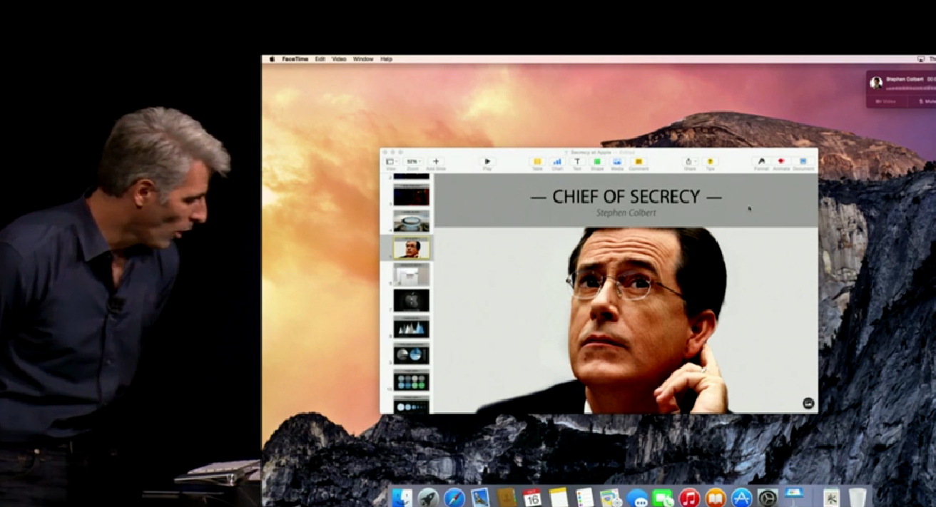 "Chief of Secrecy" Stephen Colbert at Apple (The Verge)