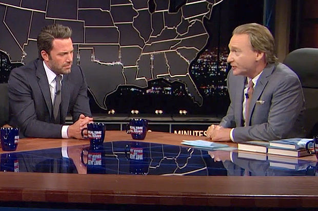 Ben Affleck and Bill Maher on "Real Time with Bill Maher" (HBO)