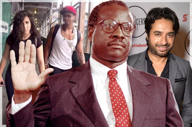 Shoshana B. Roberts, Clarence Thomas, Jian Ghomeshi (YouTube/AP/John Duricka/Arthur Mola/Photo montage by Salon)