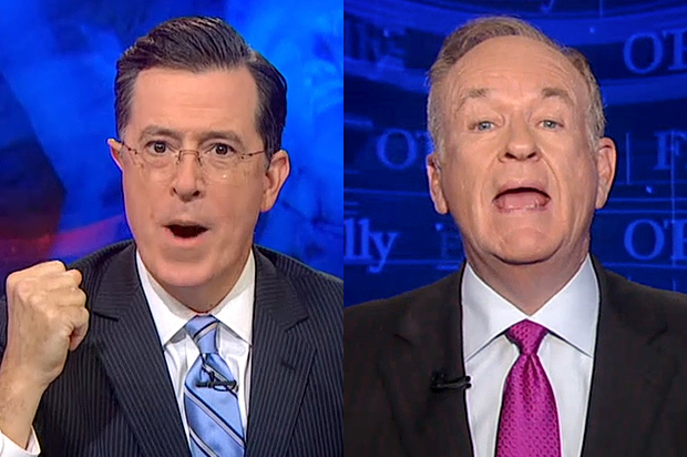 Stephen Colbert, Bill O'Reilly (Fox News/Comedy Central)