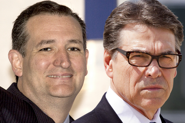Ted Cruz, Rick Perry (Jeff Malet, maletphoto.com/AP/Jacquelyn Martin/photo montage by Salon)