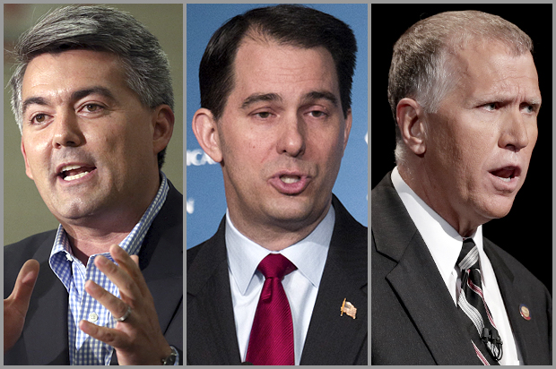 Cory Gardner, Scott Walker, Thom Tillis (AP/Brennan Linsley/Reuters/Steve Marcus)