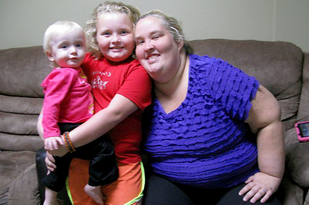 Honey Boo Boo (Alana Shannon), Mama (June Shannon), and Kaitlyn Shannon. (TLC)