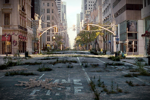 New York City, in a scene from "I Am Legend" (Warner Bros. Pictures)