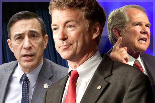 Darrell Issa, Rand Paul, Pat Robertson (AP/J. Scott Applewhite/Reed Saxon/Gene J. Puskar/photo montage by Salon)