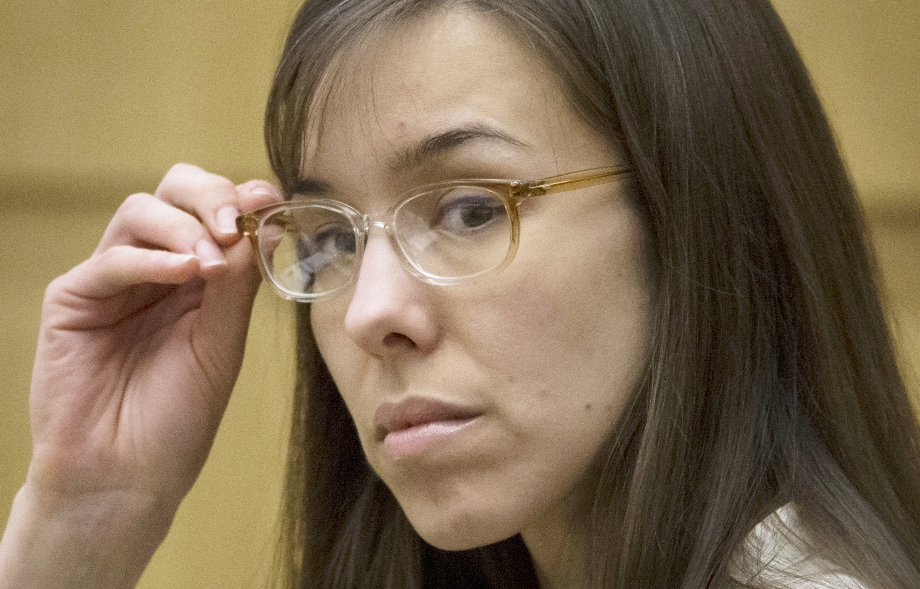 FILE - In this May 1, 2013 file photo, Jodi Arias sits in the courtroom during her trial at Maricopa County Superior Court in Phoenix. Potential jurors for the penalty retrial of Arias are being called back to court as attorneys whittle down the group to an impartial panel that will determine whether the former waitress receives the death penalty or life in prison. Arias was convicted of murder last year in the 2008 killing of her ex-boyfriend  (AP Photo/The Arizona Republic, Mark Henle, Pool) (AP)