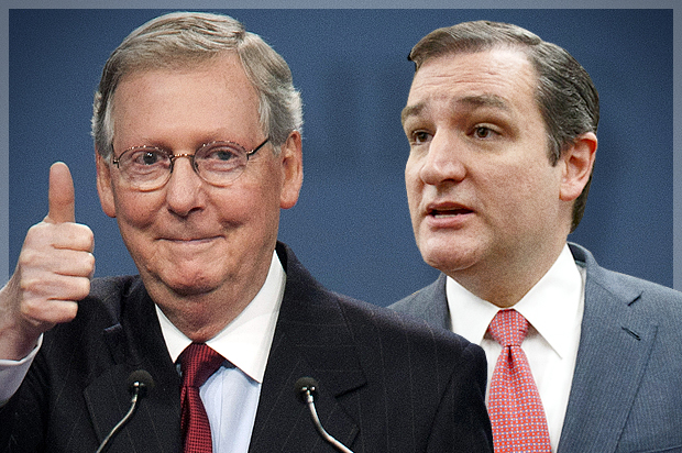 Mitch McConnell, Ted Cruz (Reuters/Joshua Roberts/AP/J. Scott Applewhite/photo montage by Salon)