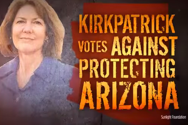 A still from the ad "Pelosi First" (YouTube/NRCC)