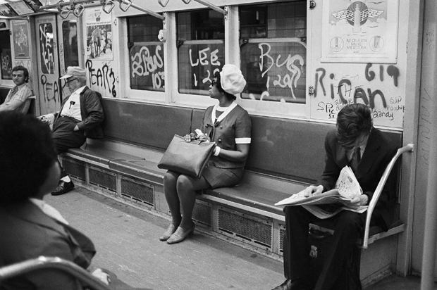 A New York City subway car, July 26, 1972 (AP/Jim Wells)