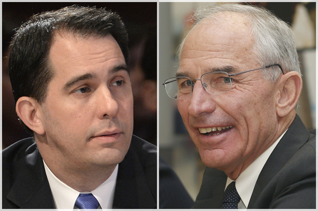 Scott Walker, Bob Beauprez (Reuters/Mike Theiler/AP/David Zalubowski)