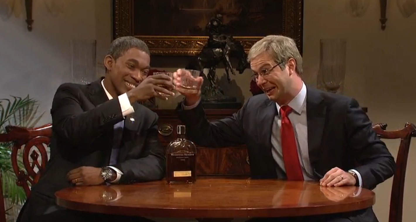 Jay Pharoah as Barack Obama and Taran Killam as Mitch McConnell on "Saturday Night Live" (NBC/"Saturday Night Live")