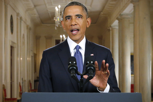 Barack Obama announces executive actions on U.S. immigration policy during a nationally televised address, November 20, 2014. (Reuters/Jim Bourg)