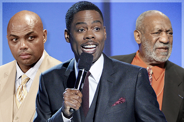 Charles Barkley, Chris Rock, Bill Cosby (Reuters/Dominick Reuter/AP/Chris Pizzello/Todd Williamson/Photo montage by Salon)