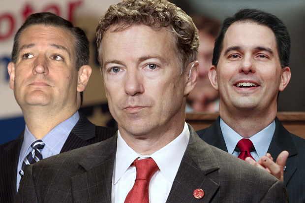 Ted Cruz, Rand Paul, Scott Walker (Jeff Malet, maletphoto.com/AP/Ed Reinke/Andy Manis/Photo montage by Salon)