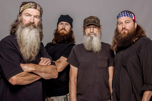 Phil Robertson, Jase Robertson, Si Robertson and Willie Robertson of "Duck Dynasty" (AP/Zach Dilgard)