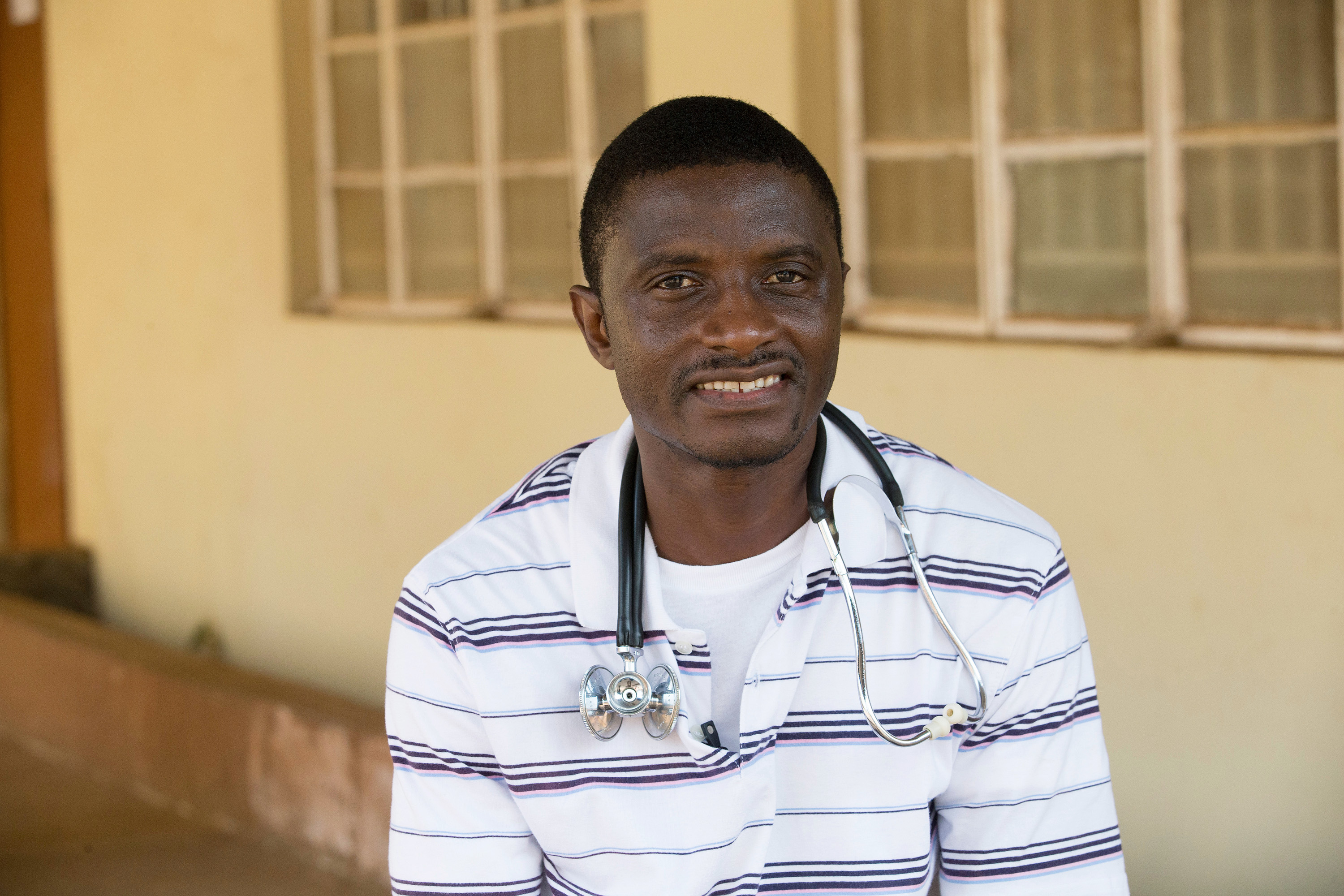 In this April 2014, file photo, provided by the United Methodist News Service, Dr. Martin Salia poses for a photo at the United Methodist Church's Kissy Hospital outside Freetown, Sierra Leone. (AP/United Methodist News Service, Mike DuBose, File)