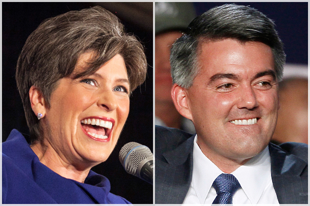 Joni Ernst, Cory Gardner (Reuters/Brian Frank/Rick Wilking)