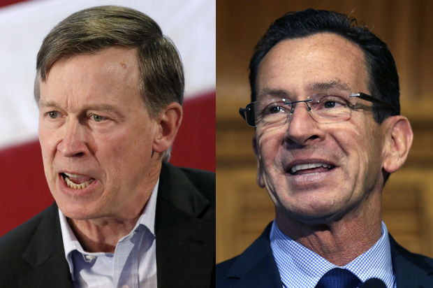 John Hickenlooper, Dannel Malloy (AP/Brennan Linsley/Charles Krupa)