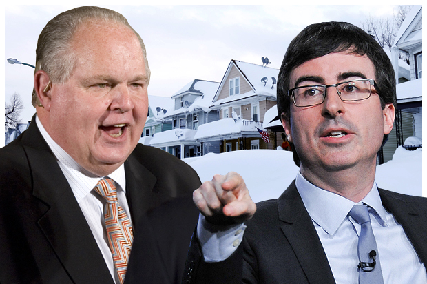 Rush Limbaugh, John Oliver (AP/J. Scott Applewhite/Richard Shotwell/Mike Groll/Photo montage by Salon)