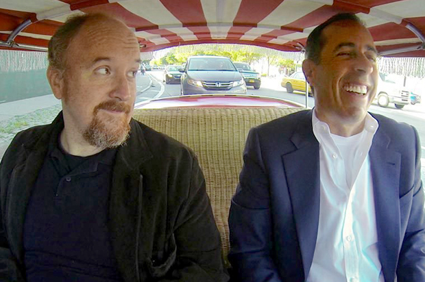 Louis C.K. and Jerry Seinfeld in "Comedians In Cars Getting Coffee" (Crackle)