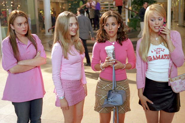 Lindsay Lohan, Amanda Seyfried, Lacey Chabert and Rachel McAdams in "Mean Girls"