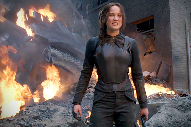 Jennifer Lawrence in "The Hunger Games: Mockingjay - Part 1" (Lionsgate)