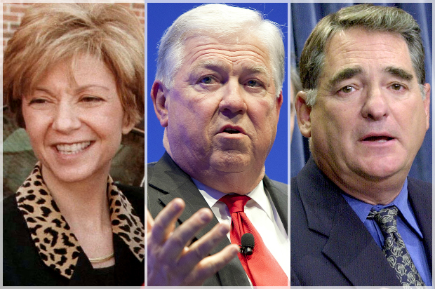 Susan Molinari, Haley Barbour, Billy Tauzin (Reuters/Joe Travar/Joshua Roberts/AP/Kenneth Lambert)