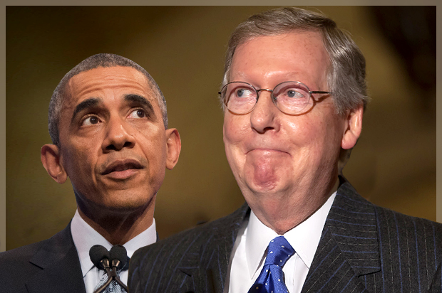Barack Obama, Mitch McConnell (AP/Pablo Martinez Monsivais/Jeff Malet, maletphoto.com/Photo montage by Salon)