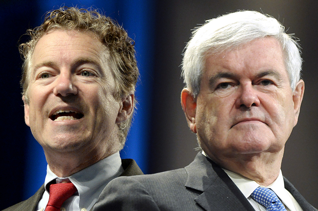 Rand Paul, Newt Gingrich (Reuters/Tami Chappell/AP/Timothy D. Easley/Photo montage by Salon)