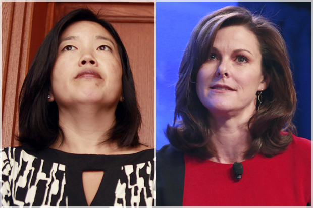 Michelle Rhee, Campbell Brown (AP/Jacquelyn Martin/Reuters/Andrew Burton)