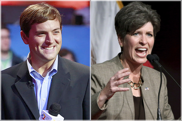 Luke Russert, Joni Ernst (NBC/Charles Sykes/AP/Justin Hayworth)