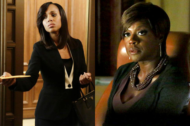 Kerry Washington in "Scandal"; Viola Davis in "How to Get Away with Murder" (ABC)
