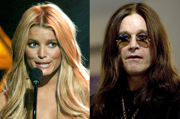 Jessica Simpson, Ozzy Osbourne (Reuters/Fred Prouser/Andrew Winning)