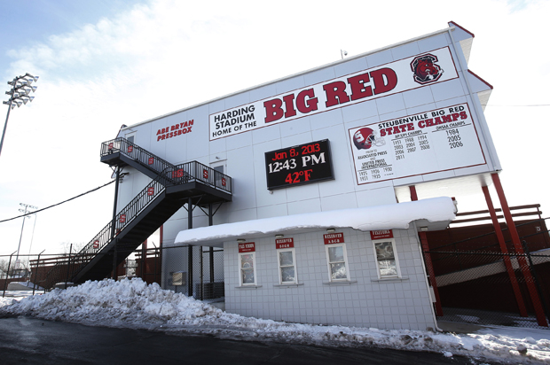 Harding Stadium, home of the Steubenville High Big Red football team, Steubenville, Ohio, January 8, 2013. (Reuters/Jason Cohn)