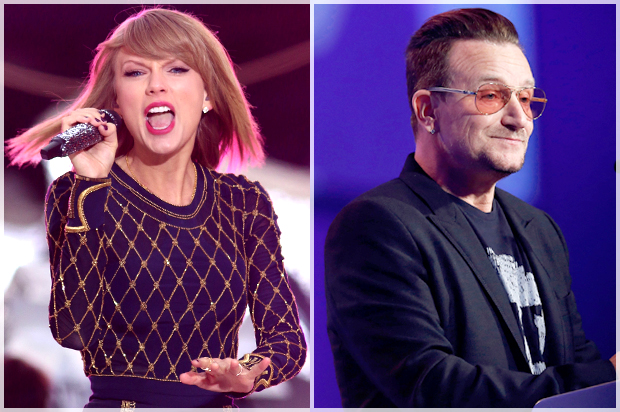 Taylor Swift, Bono (AP/Greg Allen/Reuters/Suzanne Plunkett)