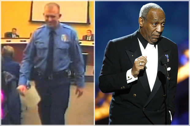 Darren WIlson, Bill Cosby (AP/City of Ferguson/Reuters/Mario Anzuoni)