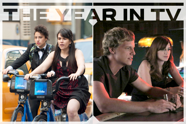 Abbi Jacobson and Ilana Glazer in "Broad City"; Chris Geere and Aya Cash in "You're the Worst" (Comedy Central/FX)