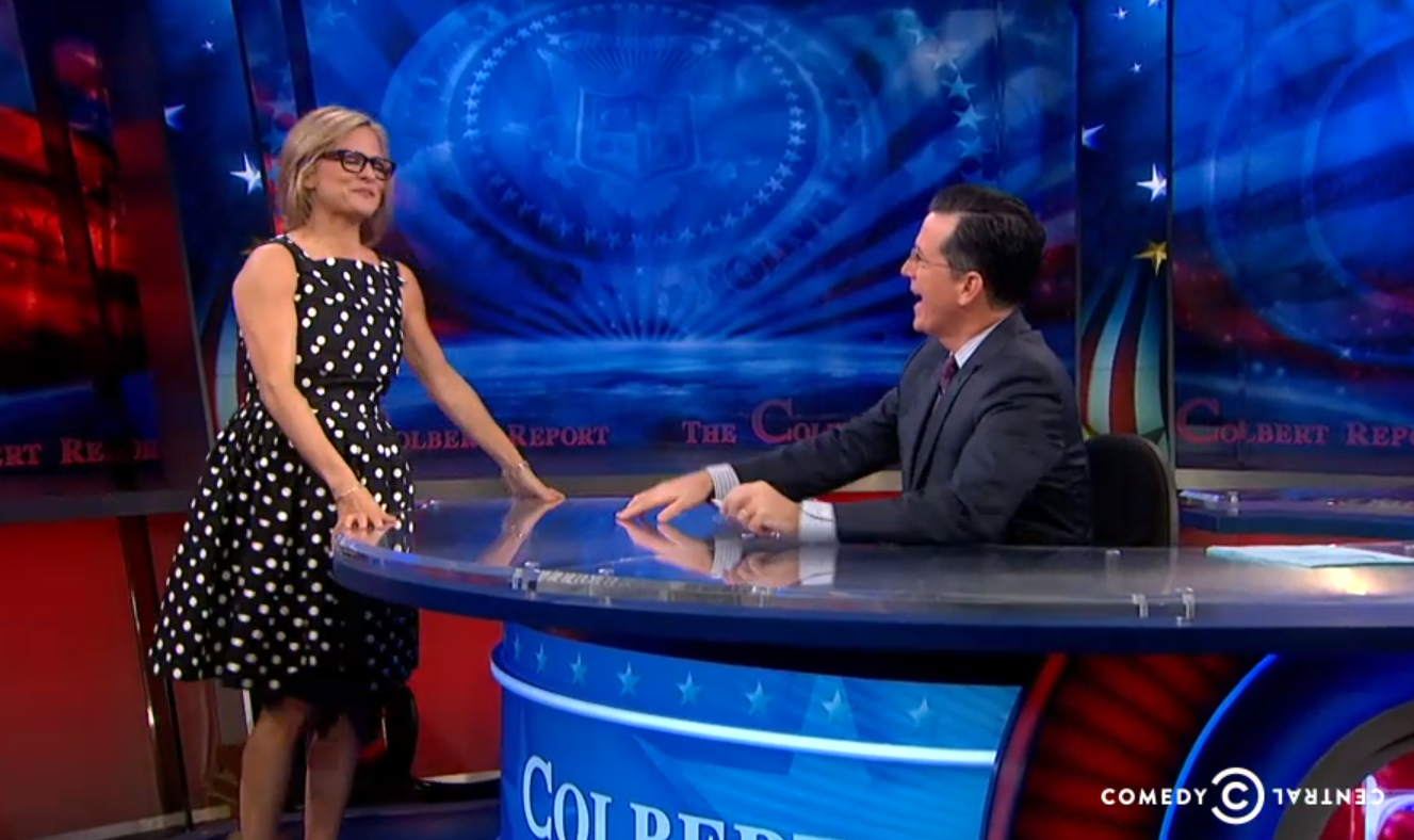 Amy Sedaris and Stephen Colbert (Comedy Central)