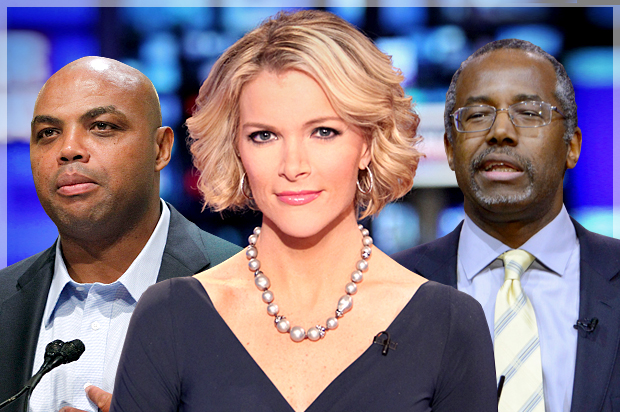 Charles Barkley, Megyn Kelly, Ben Carson (AP/Elise Amendola/Alex Kroke/Reuters/Mike Theiler/Photo montage by Salon)