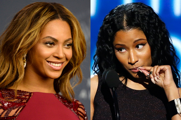 Beyonce, Nicki Minaj (AP/Jordan Strauss/Reuters/Mario Anzuoni)