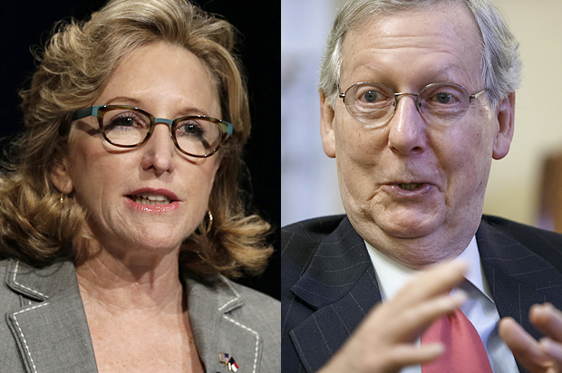 Kay Hagan, Mitch McConnell (AP/Gerry Broome/J. Scott Applewhite)