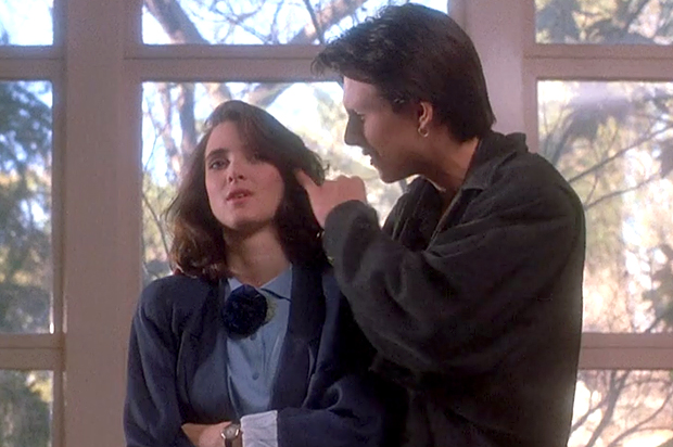 Winona Ryder and Christian Slater in "Heathers" (New World Pictures)