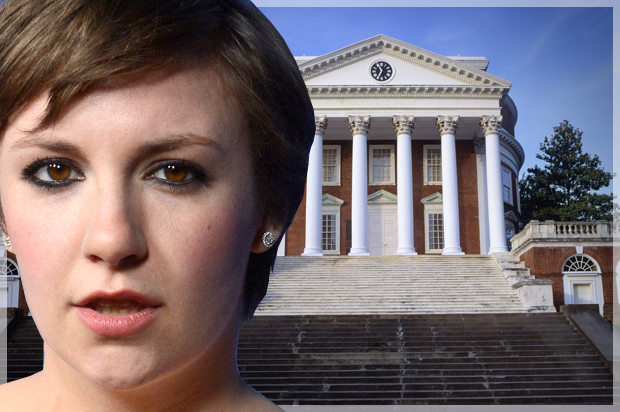 Lena Dunham (Reuters/Phil McCarten/<a href='http://www.shutterstock.com/gallery-978674p1.html'>American Spirit</a> via <a href='http://www.shutterstock.com/'>Shutterstock</a>/Photo montage by Salon)