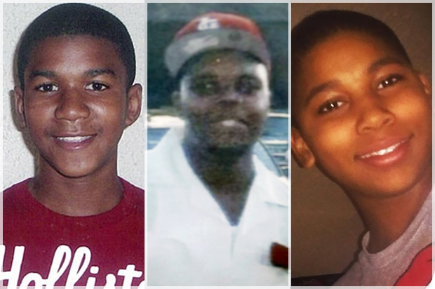 Trayvon Martin, Michael Brown, Tamir Rice