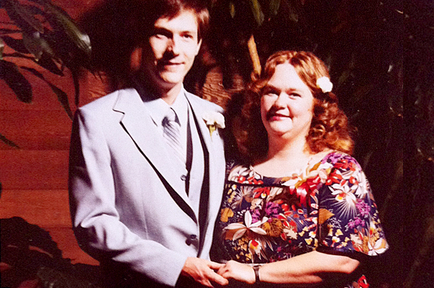 A photo of the author's parents