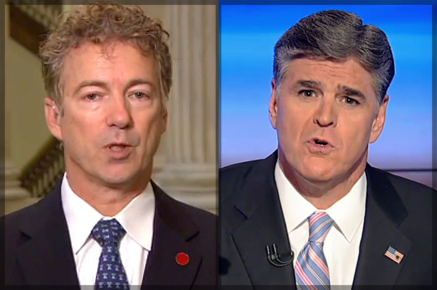 Rand Paul, Sean Hannity (MSNBC/Fox News)