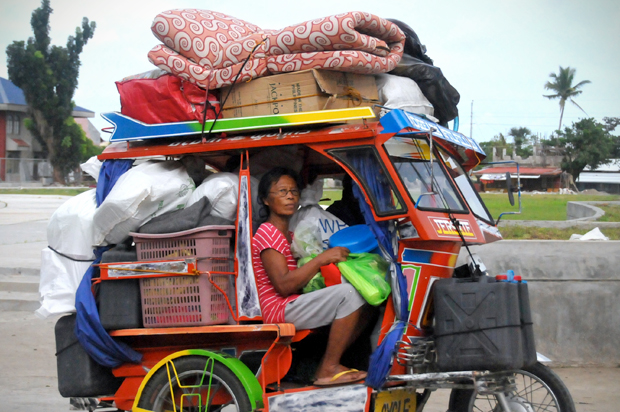 Evacuees in central Philippines, Dec. 4, 2014, in anticipation of the incoming Typhoon Hagupit. (AP/Paul Cinco)